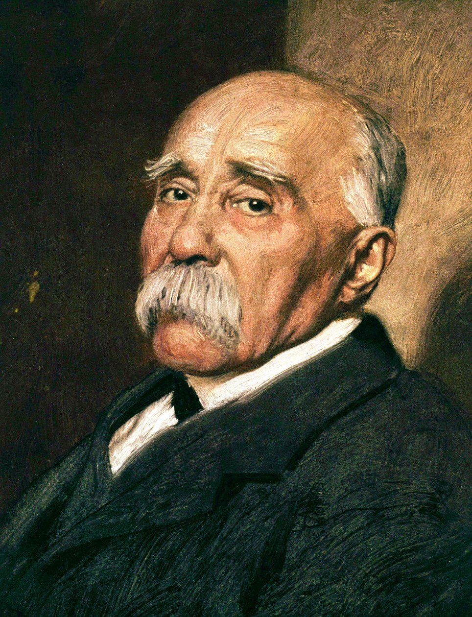 Frankrikes statsminister Georges Clemenceau (1841-1929) ca. 1920 (olje på lerret) av Marcel Andre Baschet
