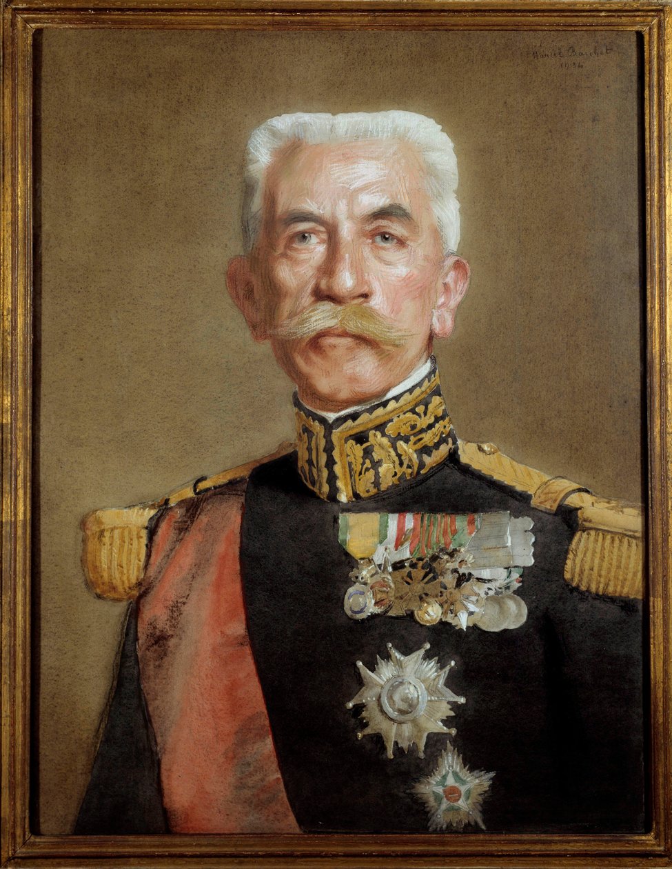 Portrett av Hubert Lyautey, marskalk av Frankrike (Louis-Hubert-Gonzalve Lyautey av Marcel Andre Baschet