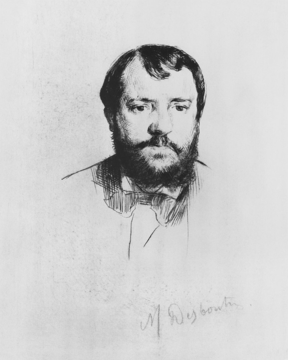 Ernest Hoschede, 1875 (etsing med tørrnipp) av Marcellin Gilbert Desboutin