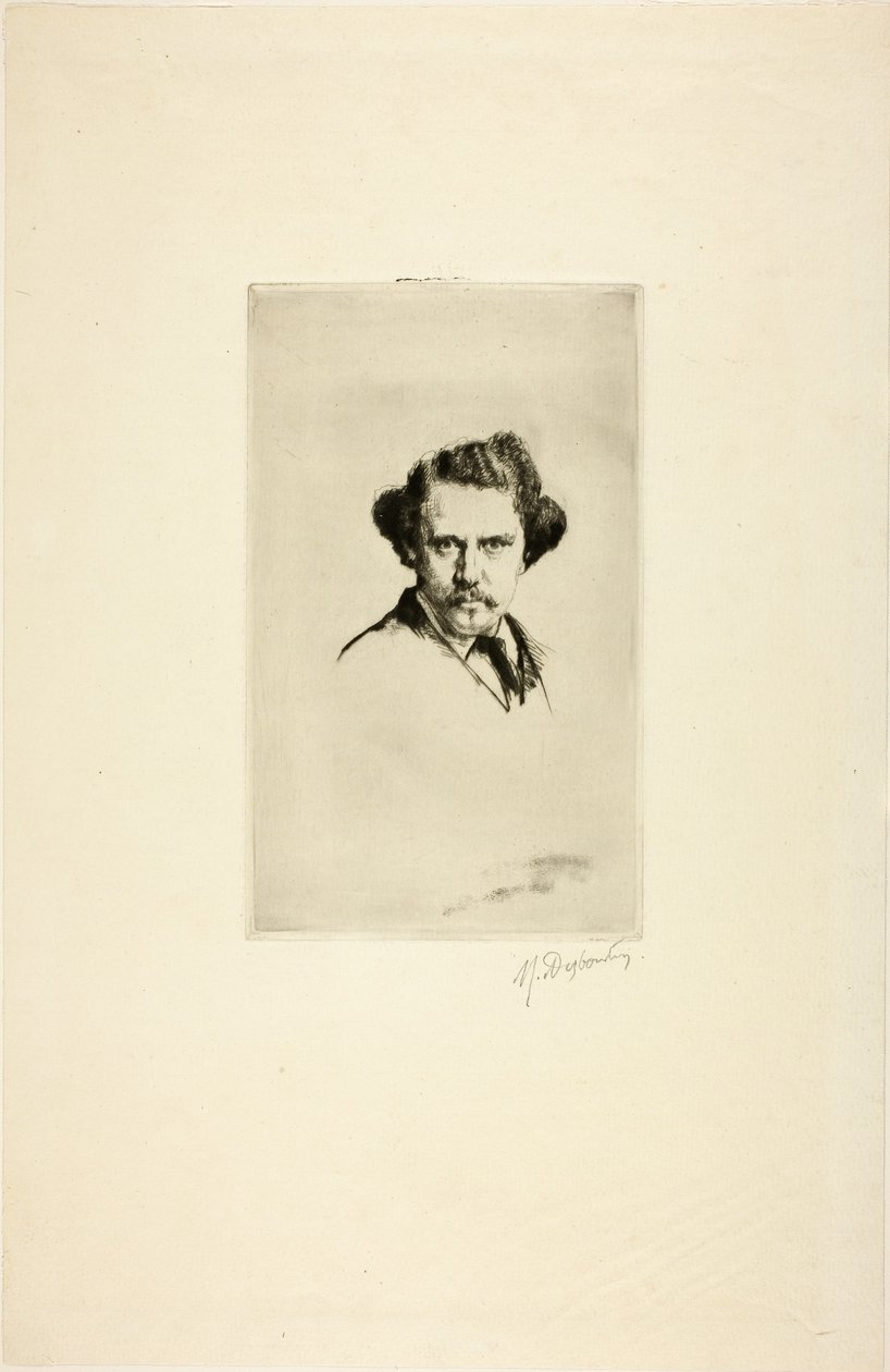 Portrett av Alfred Cadart, 1875 av Marcellin Gilbert Desboutin