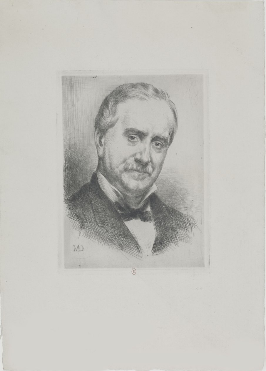 Portrett av Paul Durand-Ruel 1831-1922, 1882. av Marcellin Gilbert Desboutin