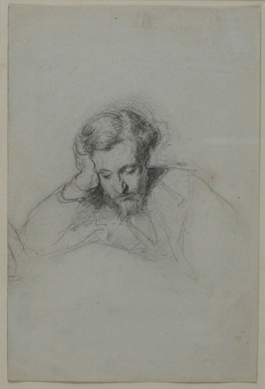 Portrett av poeten Heinrich Heine 1797-1856, 1853 av Marcellin Gilbert Desboutins