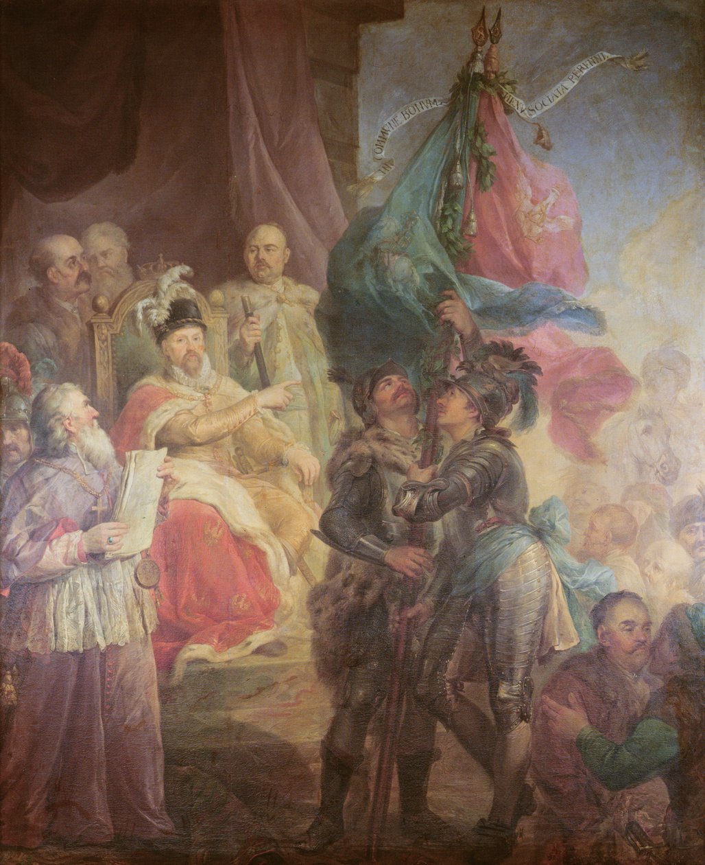Unionen av Litauen med Polen i 1569, 1783-85 av Marcello Bacciarelli