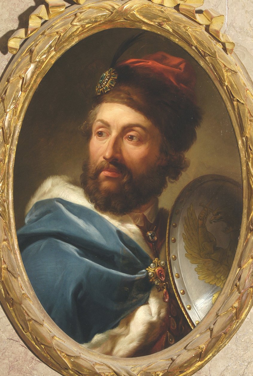 Portrett av Casimir IV Jagellon (1427-1492), konge av Polen - Marcello Bacciarelli (1731-1818). Olje på kobber av Marcello Bacciarelli