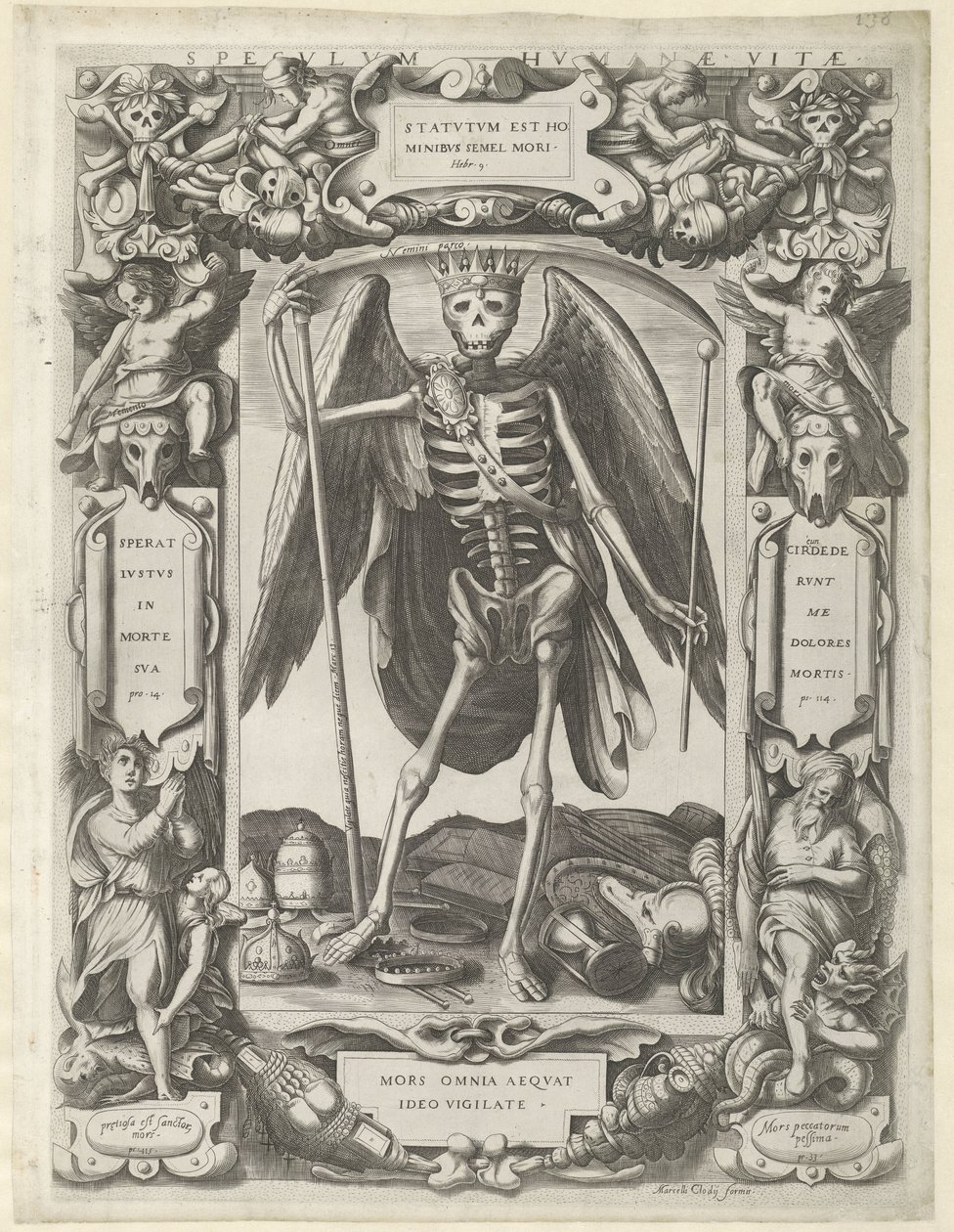 Mirror of Human Life Speculum Humanae Vitae (tittel på objekt) av Marcello Clodio