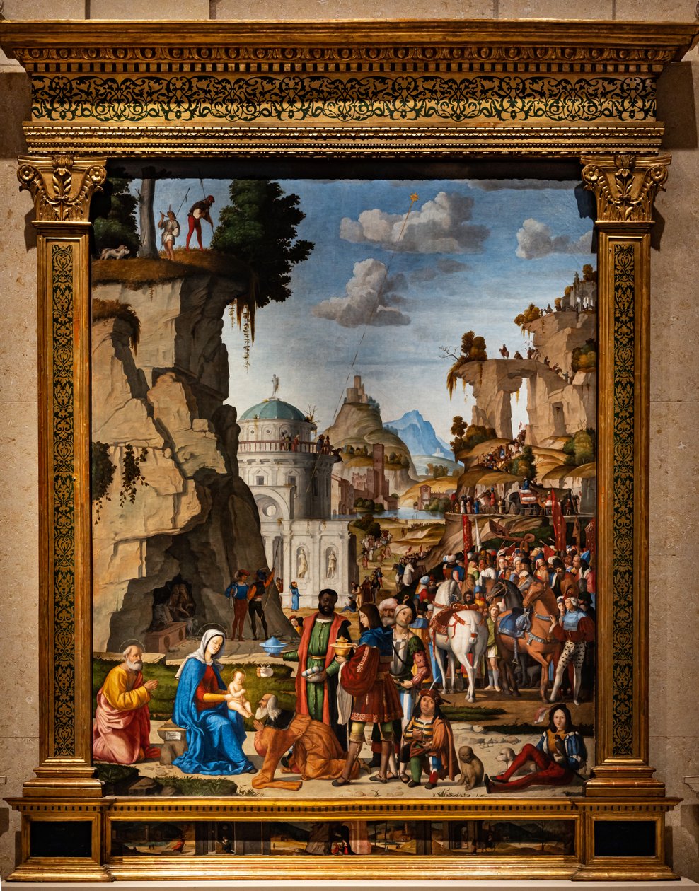 Tilbedelse av de vise menn av Marcello Fogolino