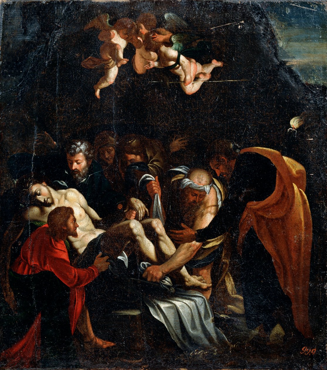 Nedstigningen fra korset, 1500-tallet. av Marcello Venusti