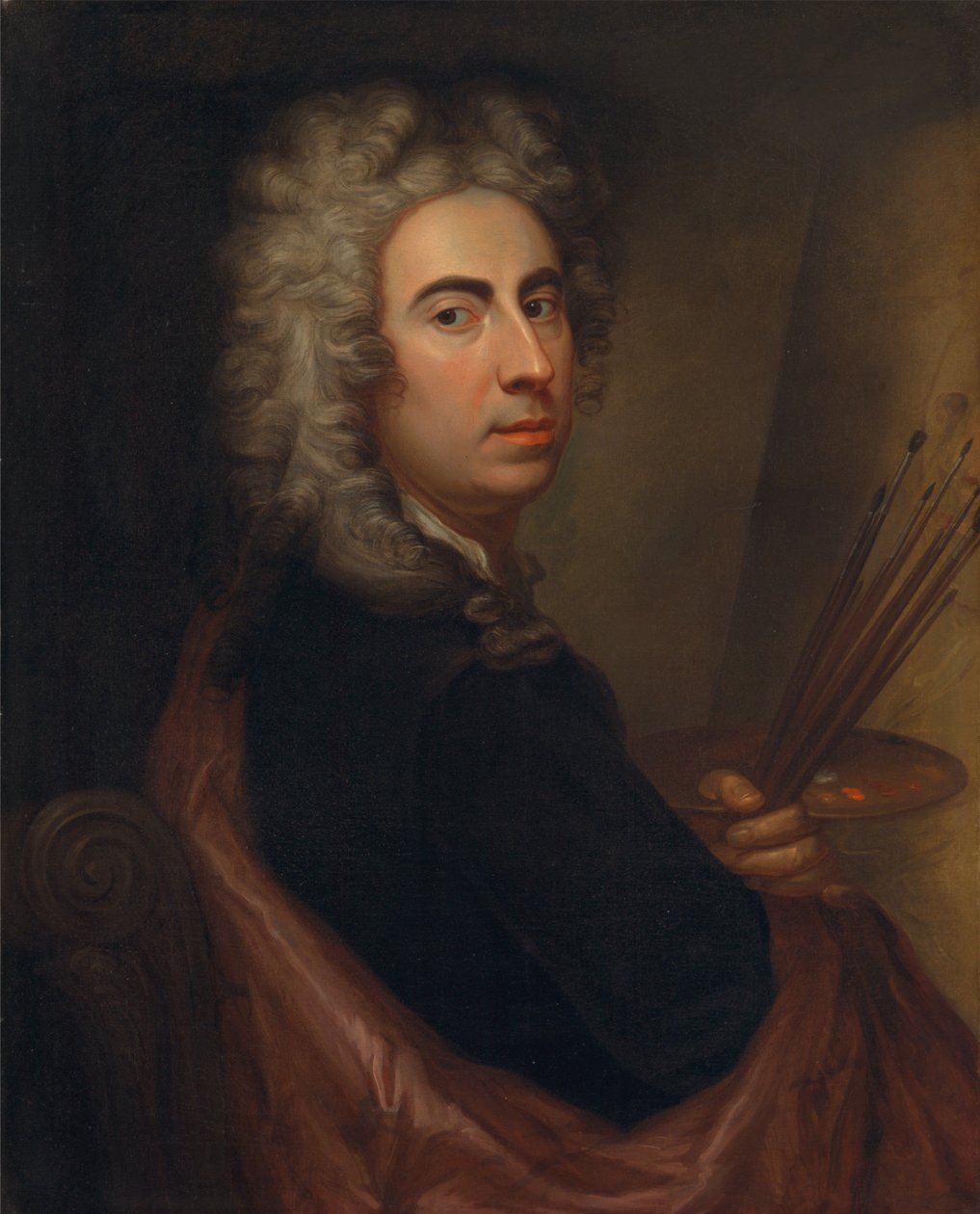 Selvportrett (ca. 1700) av Marcellus the Elder Laroon