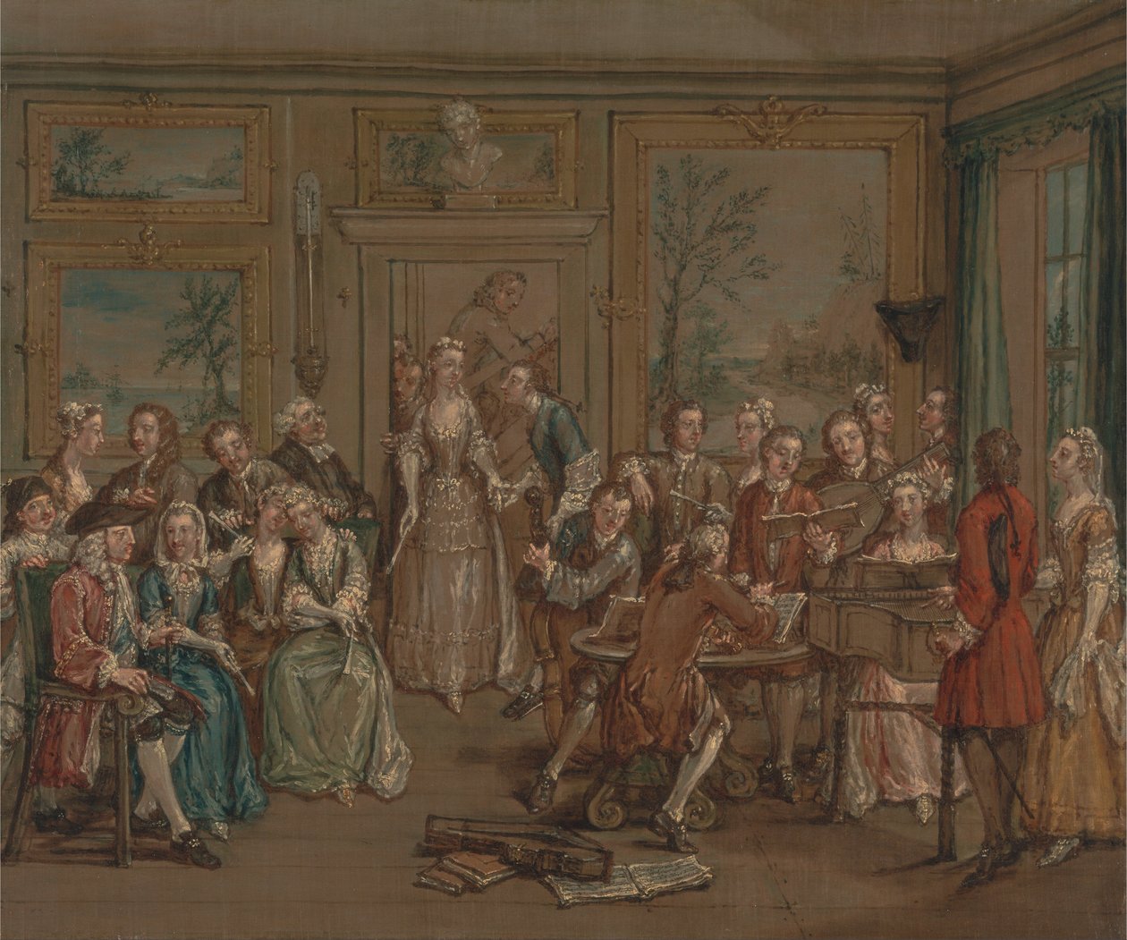 Musikalsk samtale av Marcellus Laroon the Younger