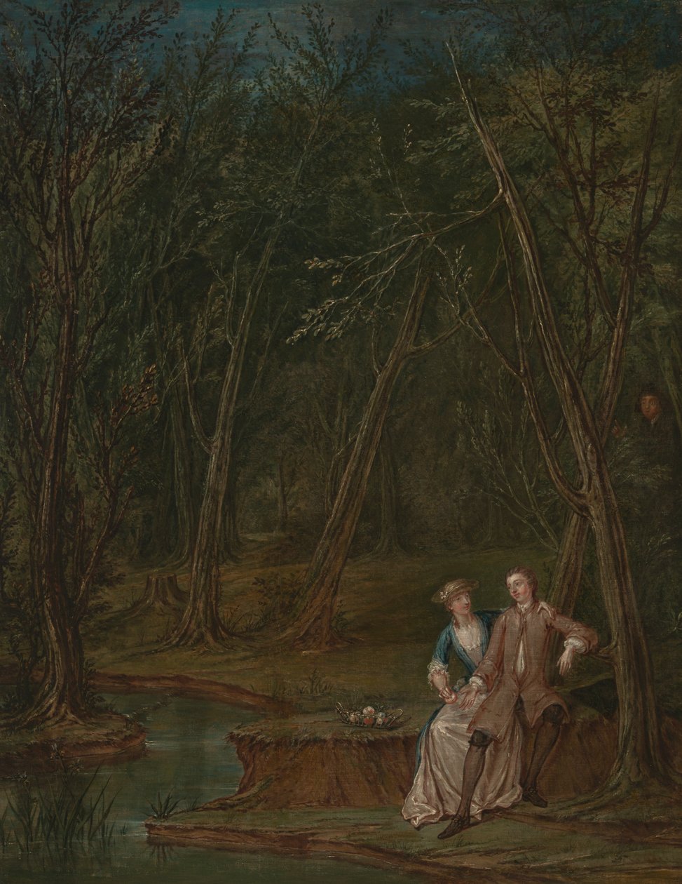 Elskere i en glade av Marcellus Laroon the Younger