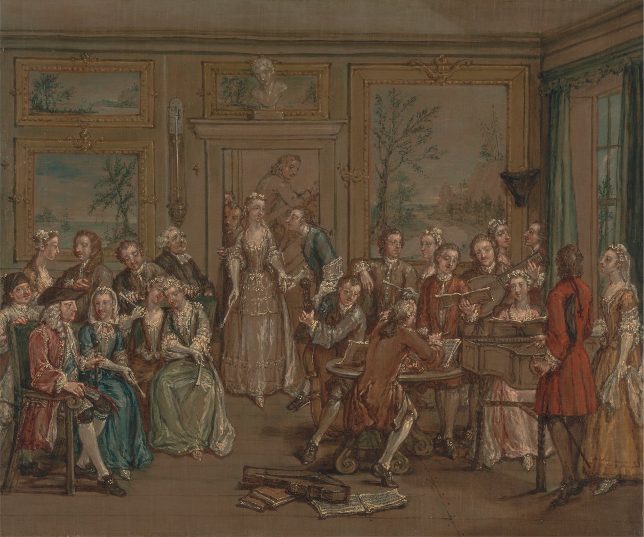 Musikalsk samtale av Marcellus Laroon the Younger