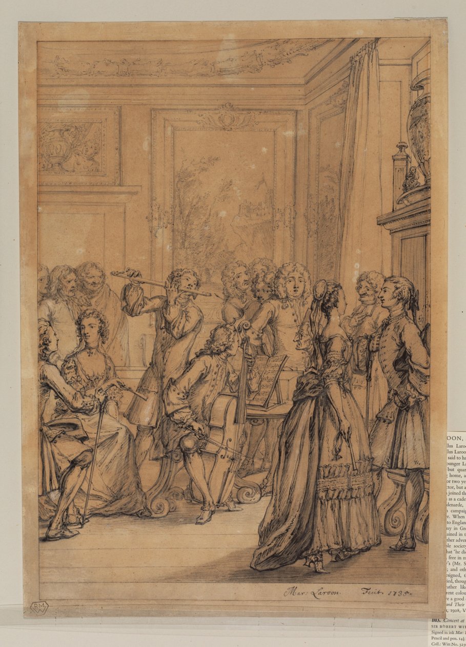 Konsert på Montagu House av Marcellus the Elder Laroon