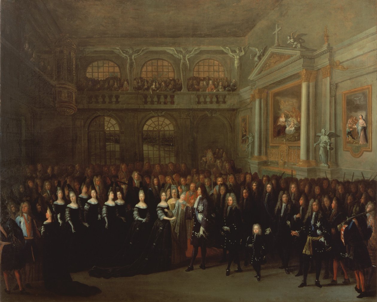 Ludvig XVI døpte en Pisani av Marchant