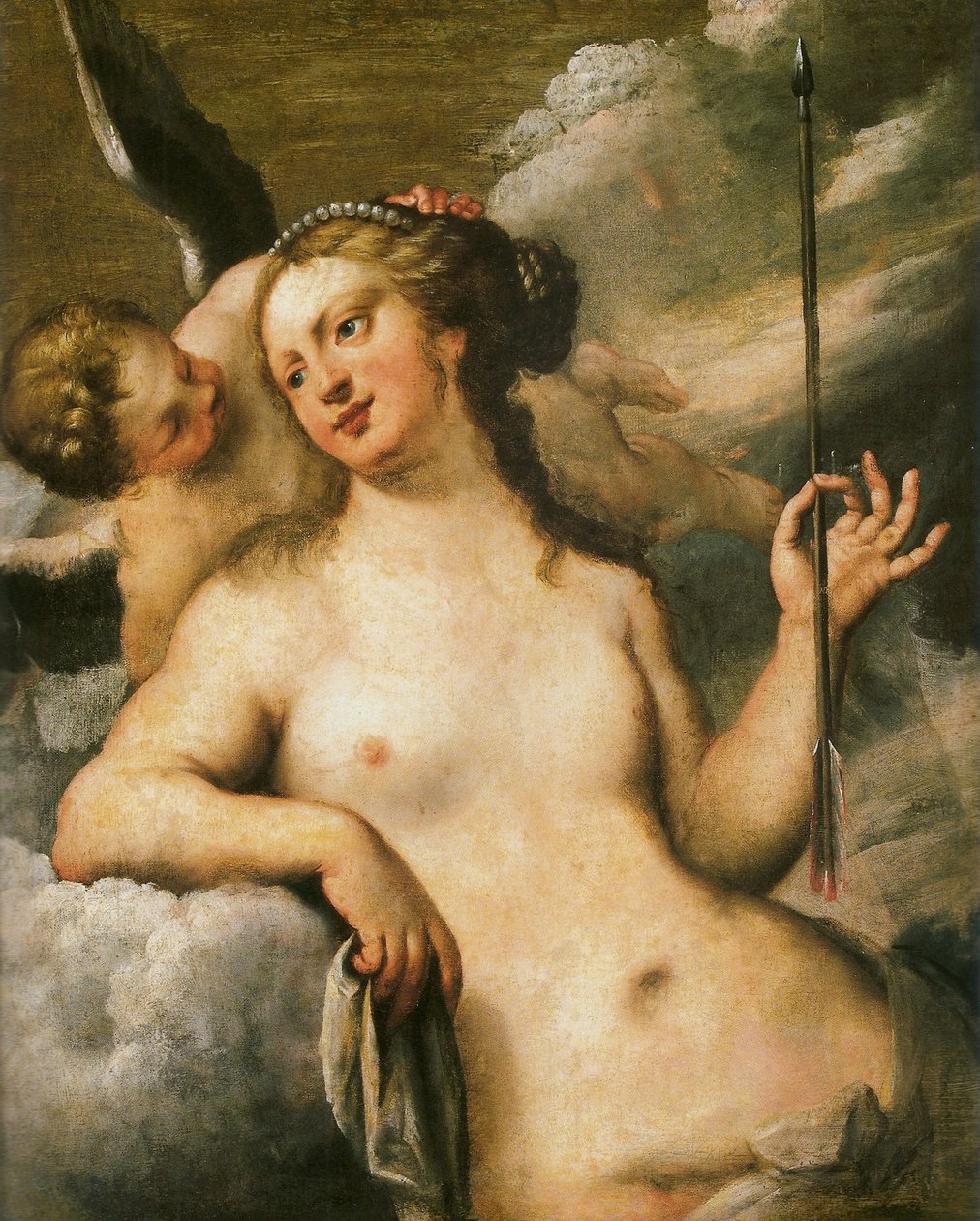 Venus avvæpner Amor av Marco Liberi
