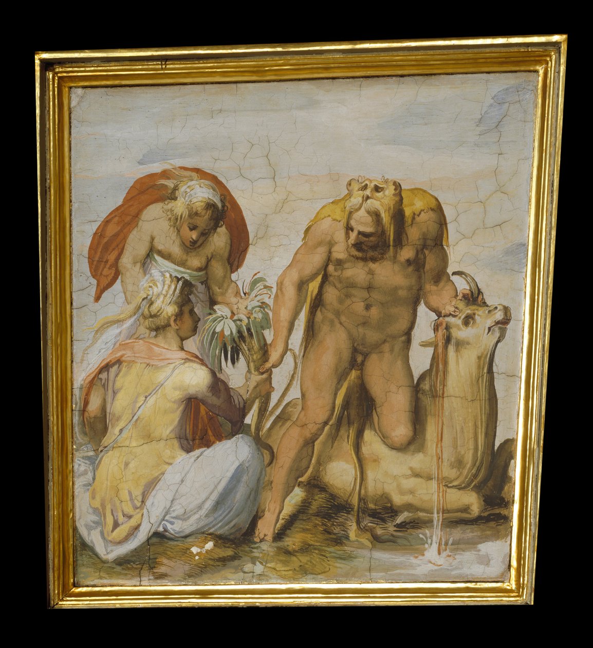 Hercules dreper oksen fra Kreta av Marco Marchetti from Faenza