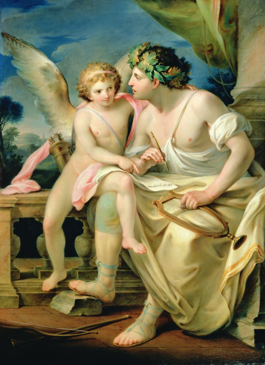 Poetens inspirasjon, 1785 av Marco Rossi
