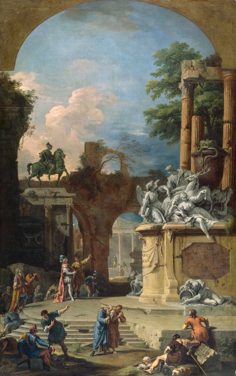 Allegorisk grav til den første hertugen av Devonshire, ca. 1725 av Sebastiano Ricci