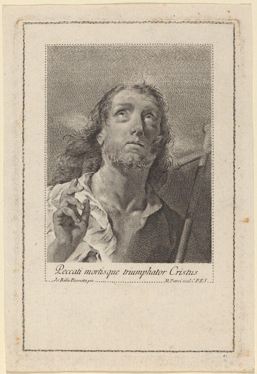 Kristus seier over synd og død av Marco Alvise Pitteri after Giovanni Battista Piazzetta