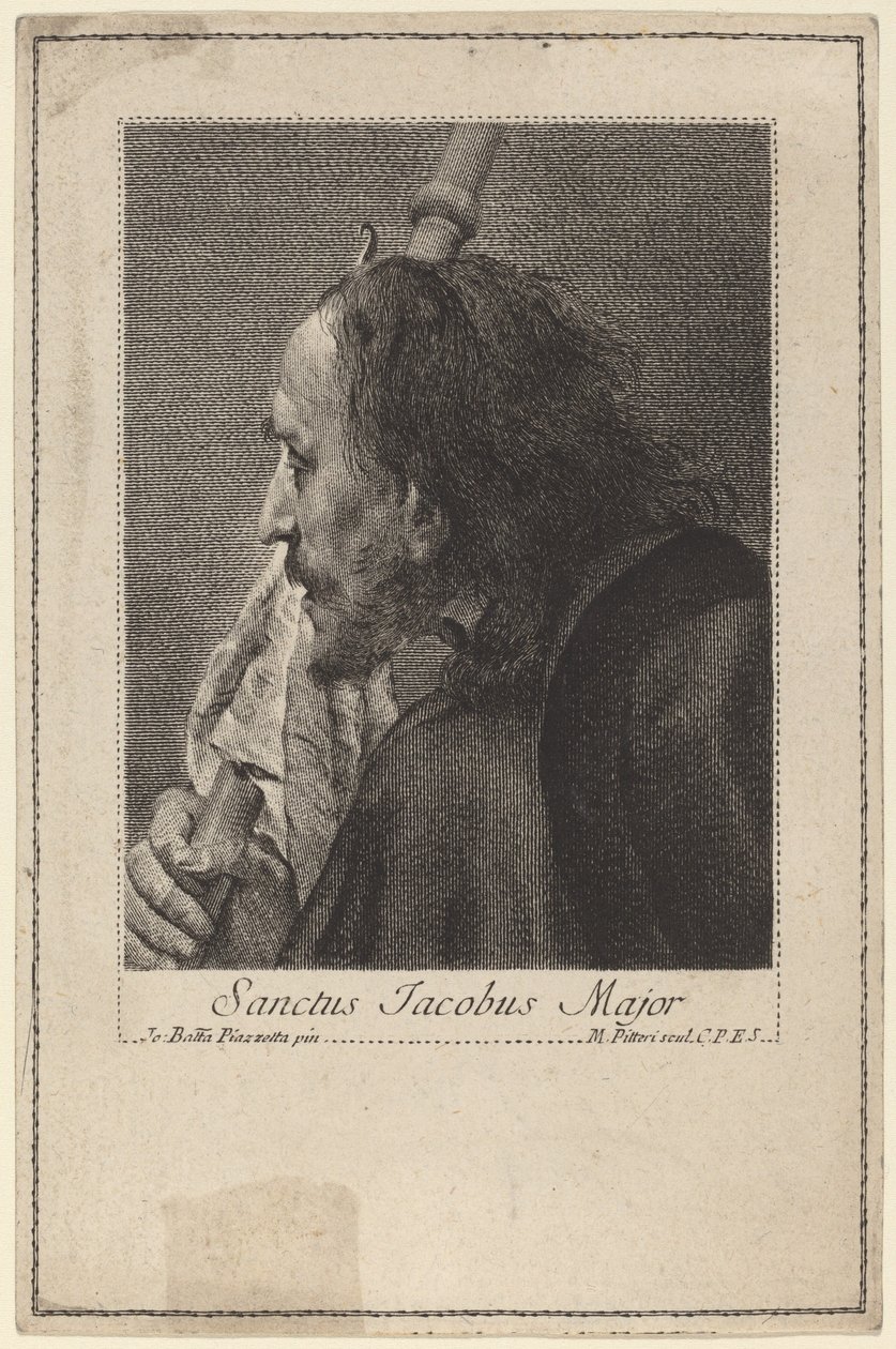 St. James the Major av Marco Alvise Pitteri after Giovanni Battista Piazzetta