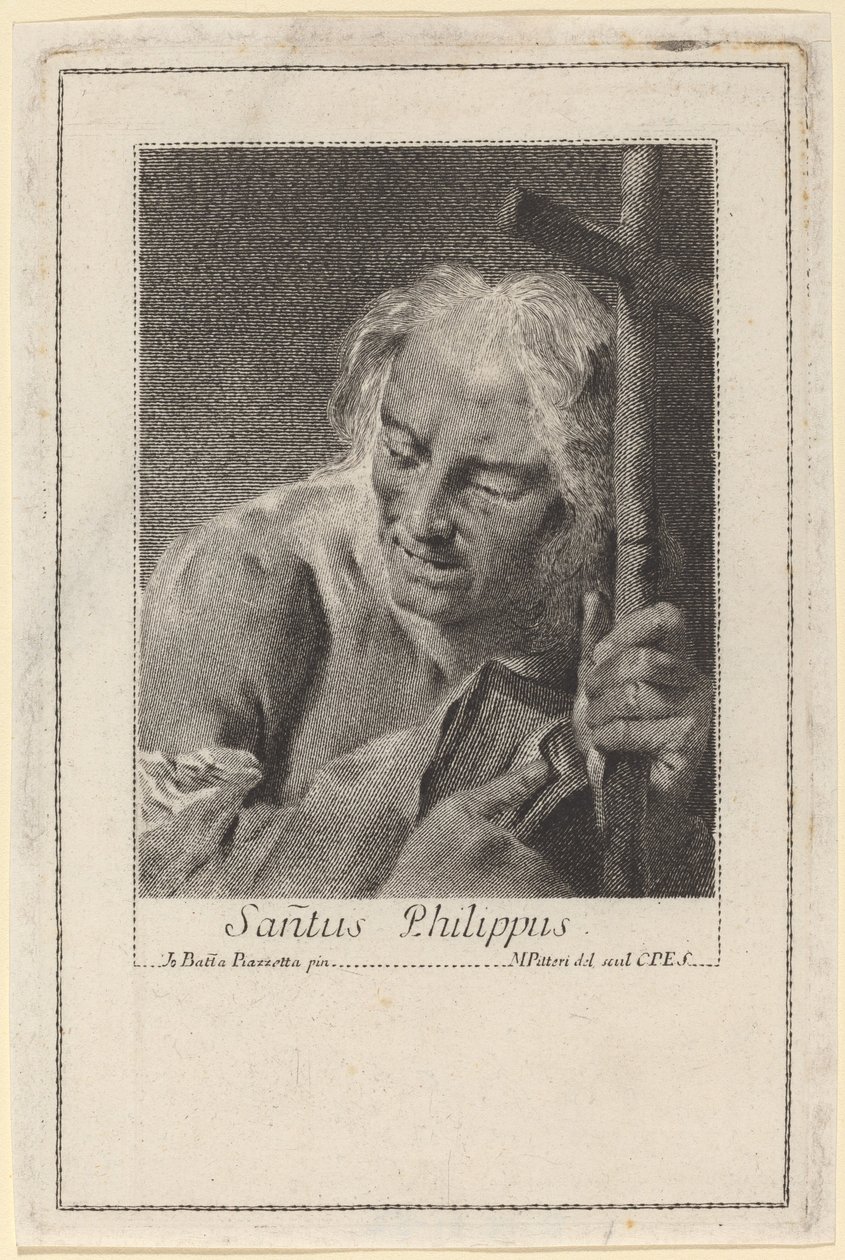Saint Philip av Marco Alvise Pitteri after Giovanni Battista Piazzetta