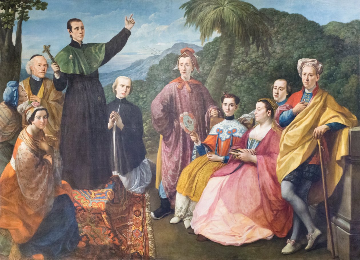 Portrett av Quarantotti-familien av Marco Benefial