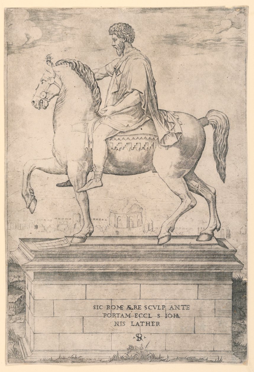 Rytterstatue av Marcus Aurelius av Marco Dente