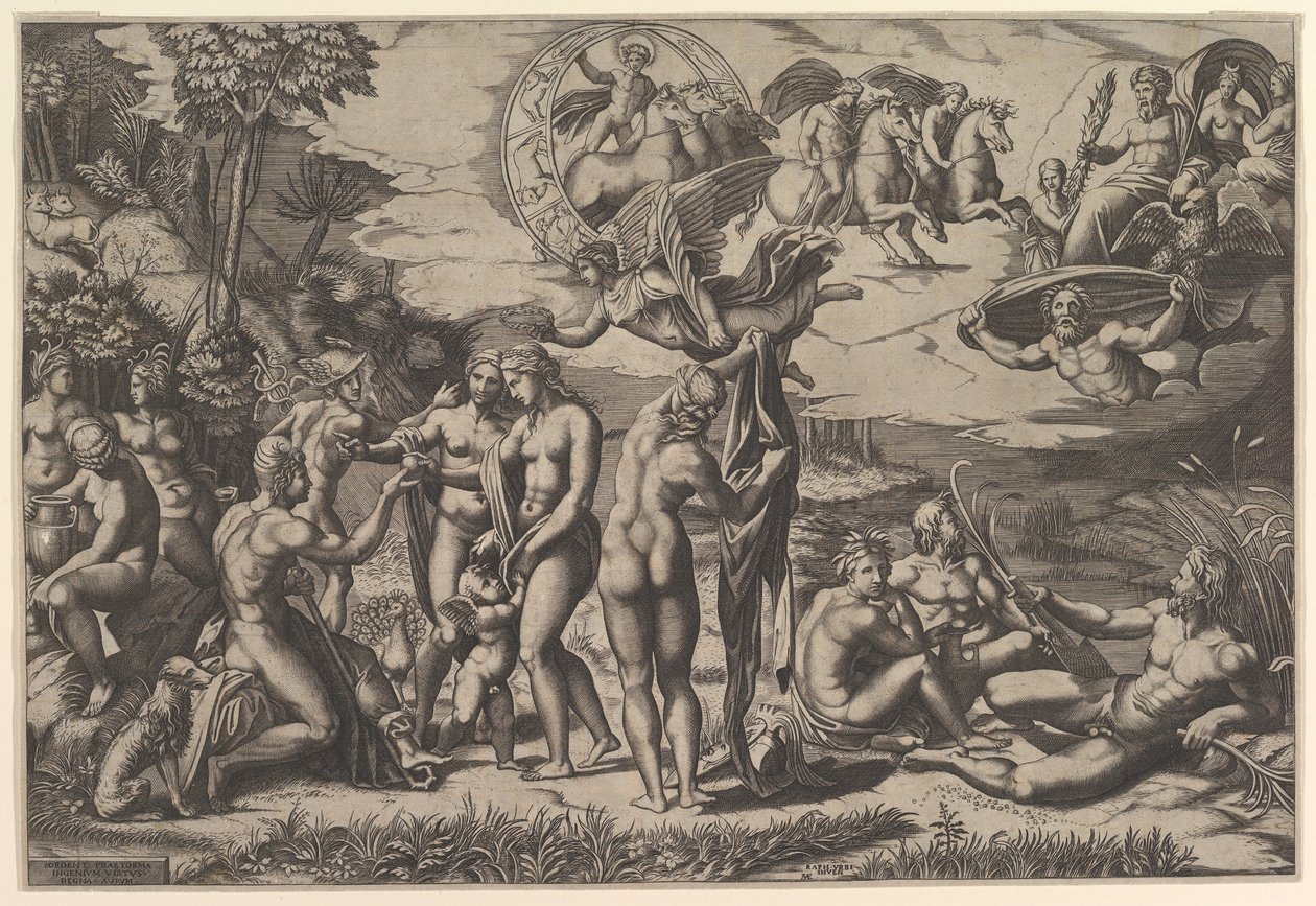 The Judgment of Paris, 1515-27. av Marco Dente