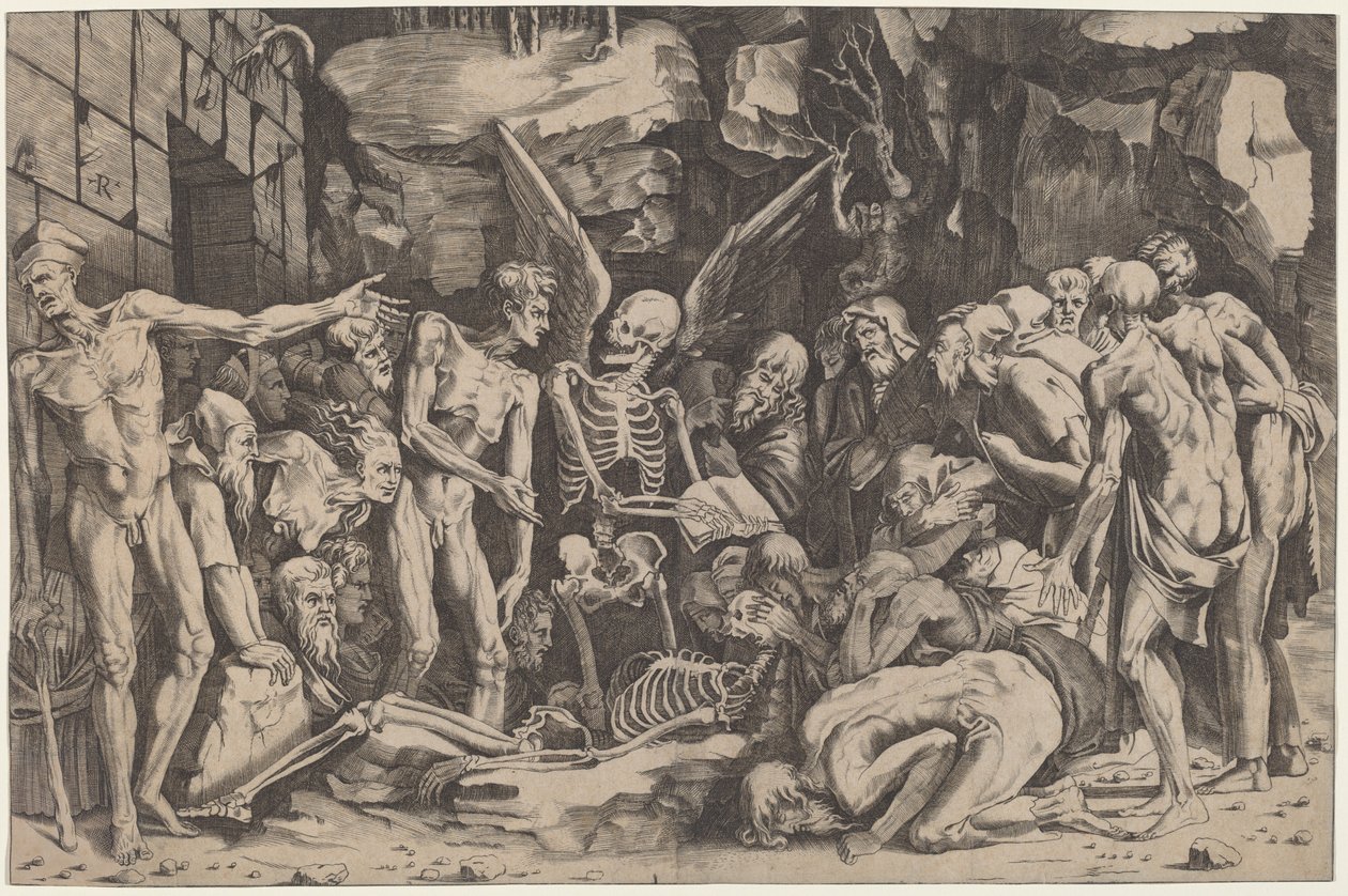 Skjelettene av Marco Dente, after Baccio Bandinelli