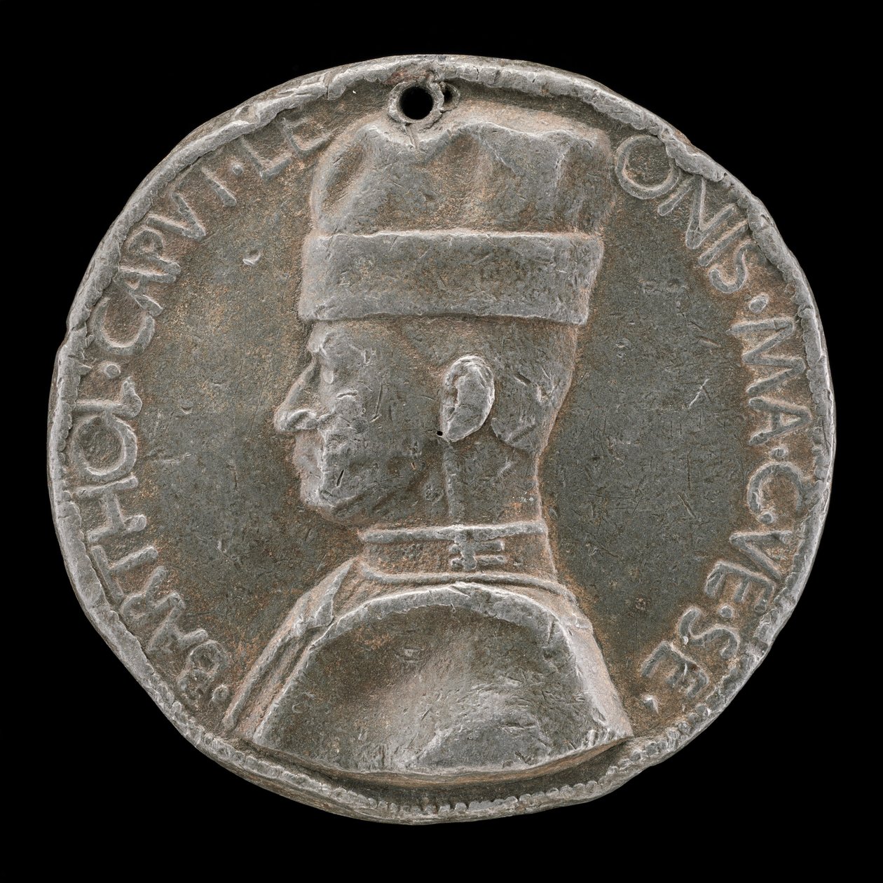 Bartolommeo Colleone av Bergamo, 1400-1475, Condottiere [forside], 1454 eller senere. av Marco Guidizani