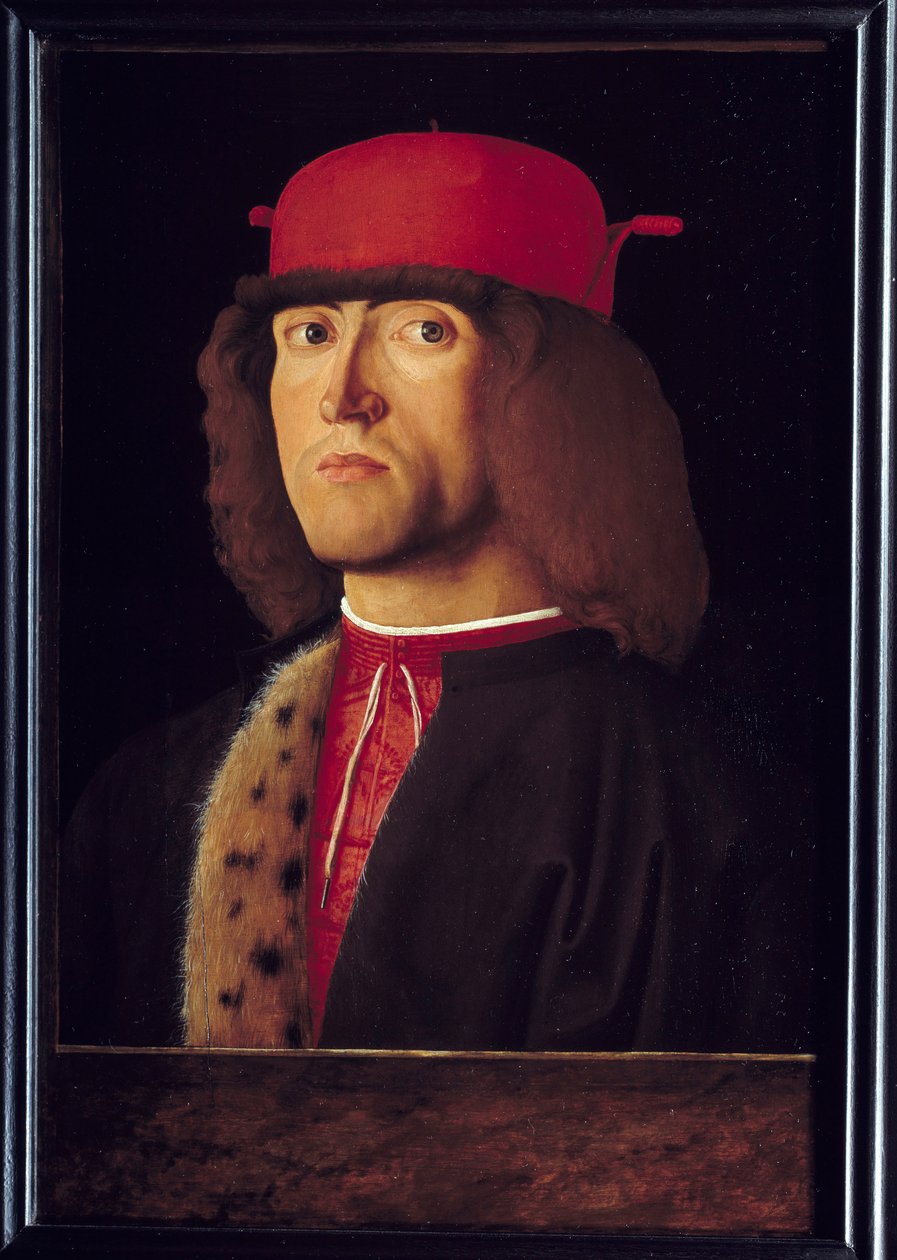Portrett av menneskemaleri av Marco Marziale (1440-1507) av Marco Marziale