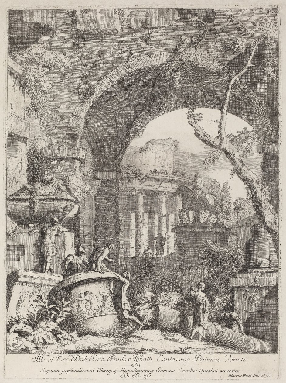 Capriccio: Ruiner av Marco Ricci