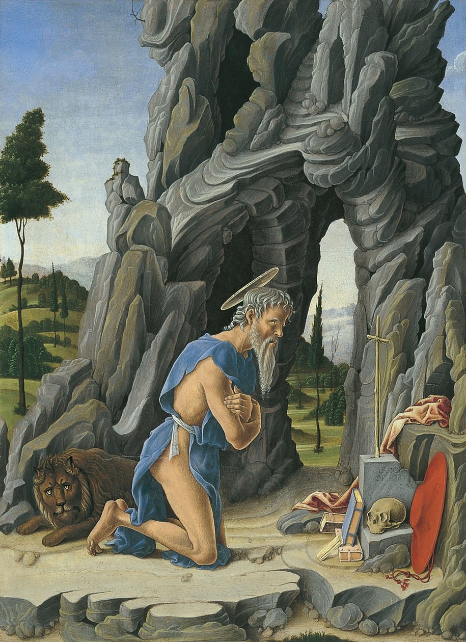 Saint Hieronymus i ørkenen av Marco Zoppo