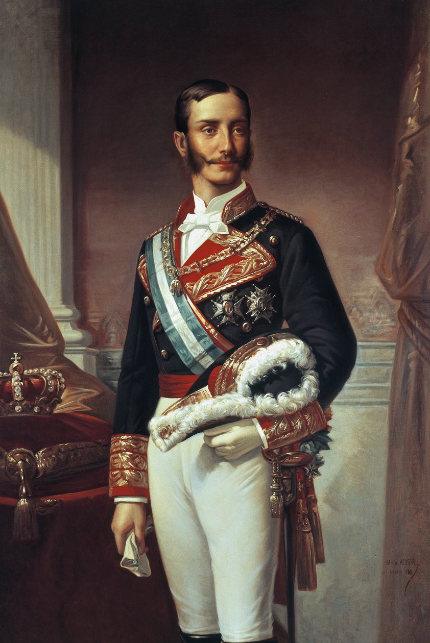 Portrett av Alfonso XII (Madrid av Marcos Giraldez de Acosta