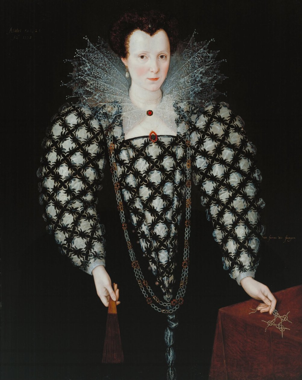 Portrett av Mary Rogers, Lady Harington av Marcus Garret Gheeraerts the Younger