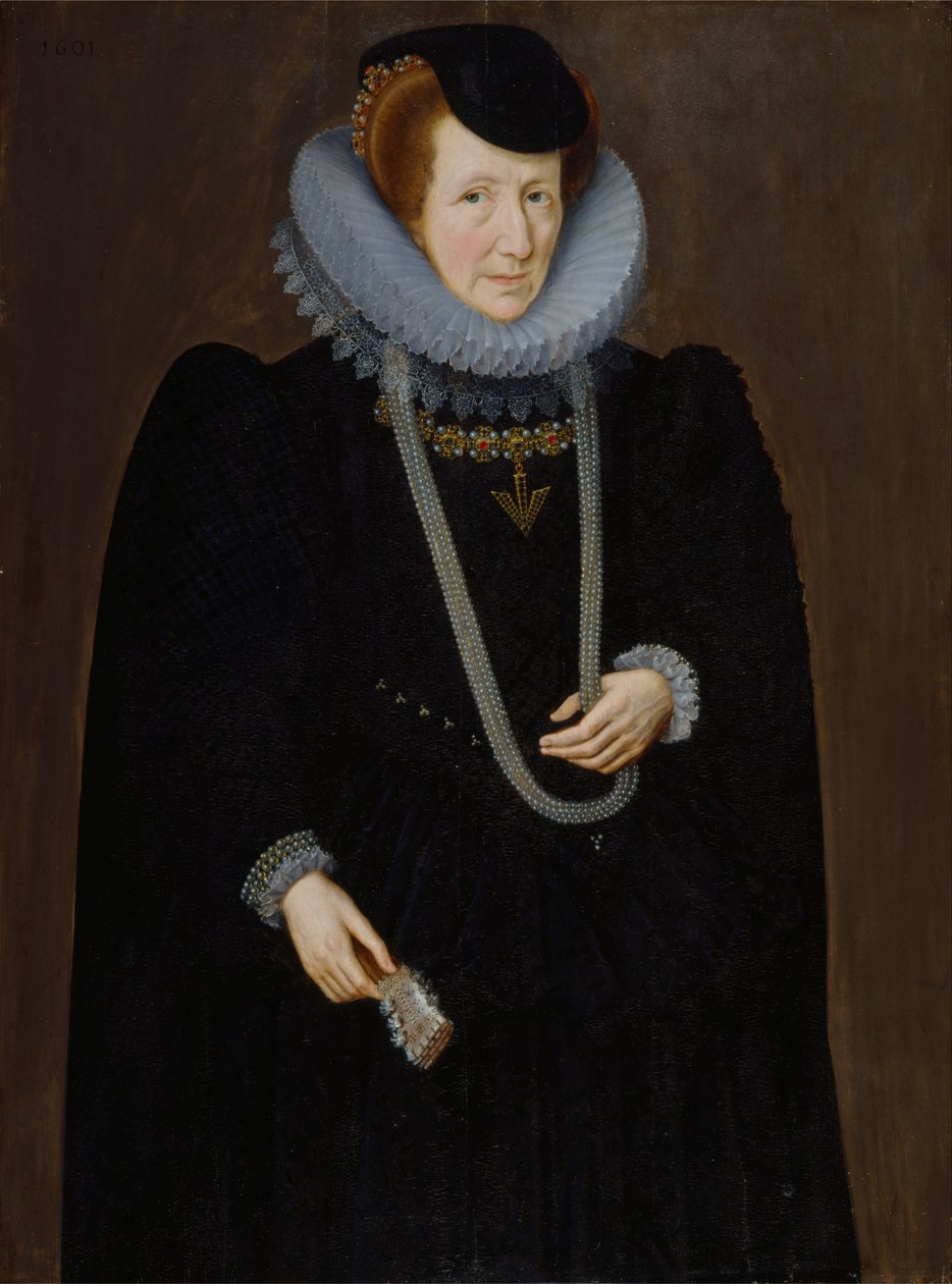 Portrett av en kvinne, sannsynligvis Mary, Lady Scudamore av Marcus Garret Gheeraerts the Younger