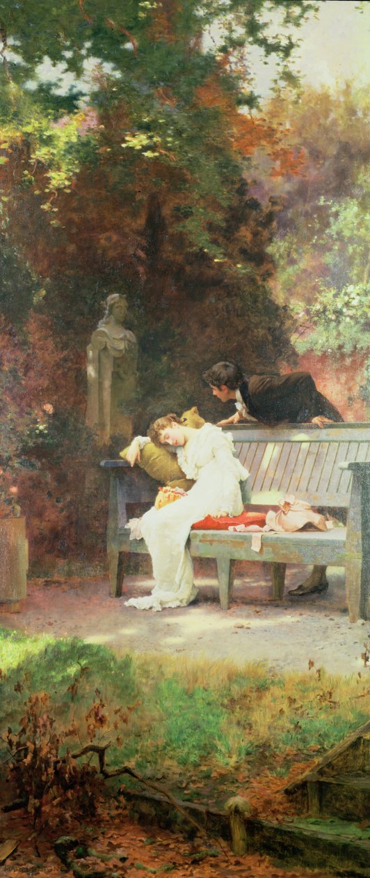 Et stjålet kyss, 1894 av Marcus Stone