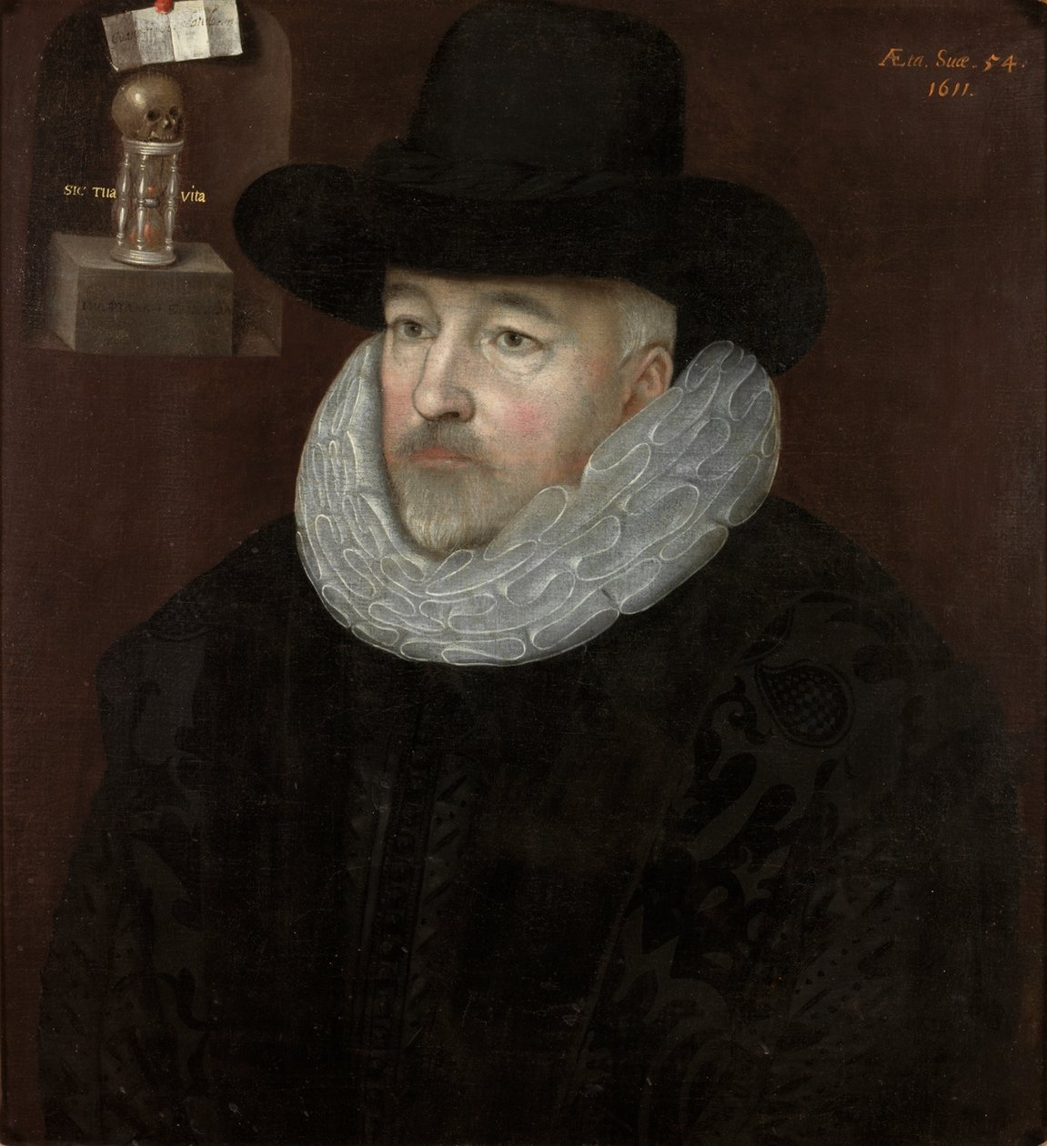 Portrett av en mann av Marcus Garret Gheeraerts the Younger