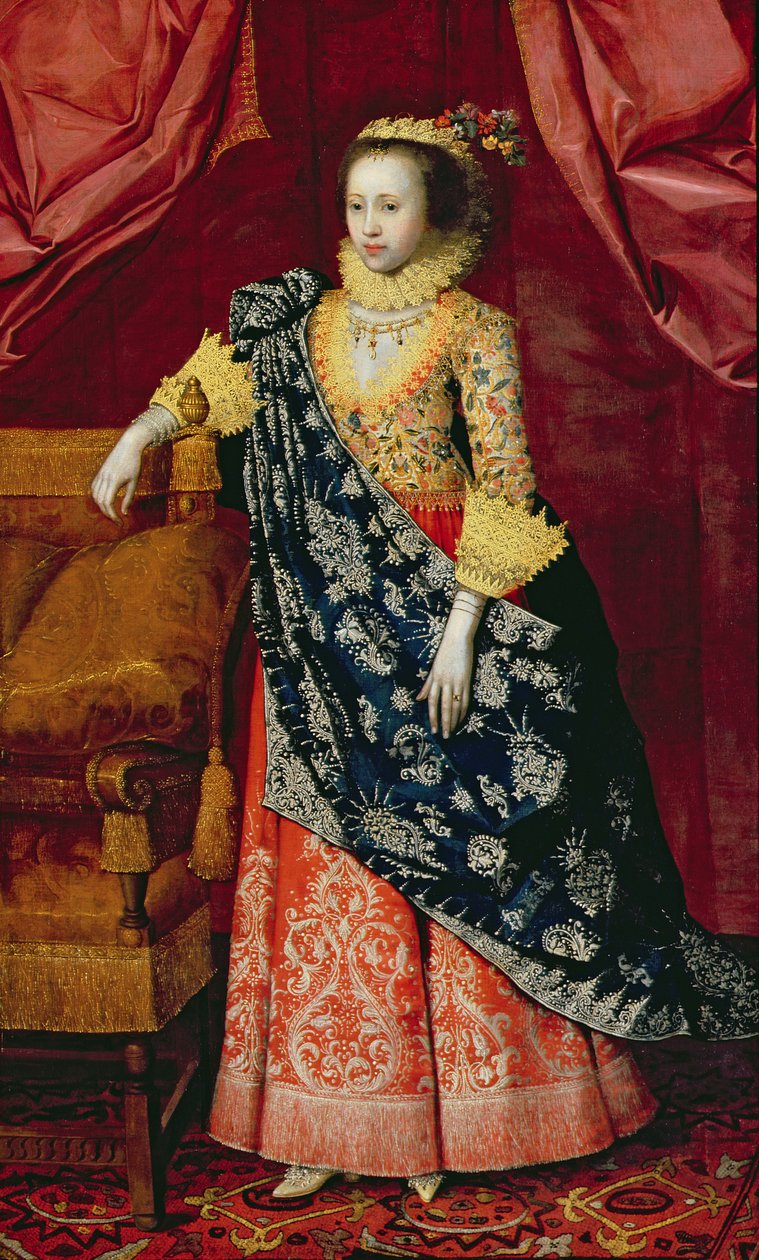 Portrait of a Lady, her kalt Arabella Stuart (olje på lerret) av Marcus (attr. to) Gheeraerts