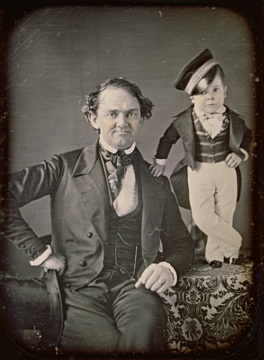 P.T. Barnum og general Tom Thumb av Marcus Aurelius Root