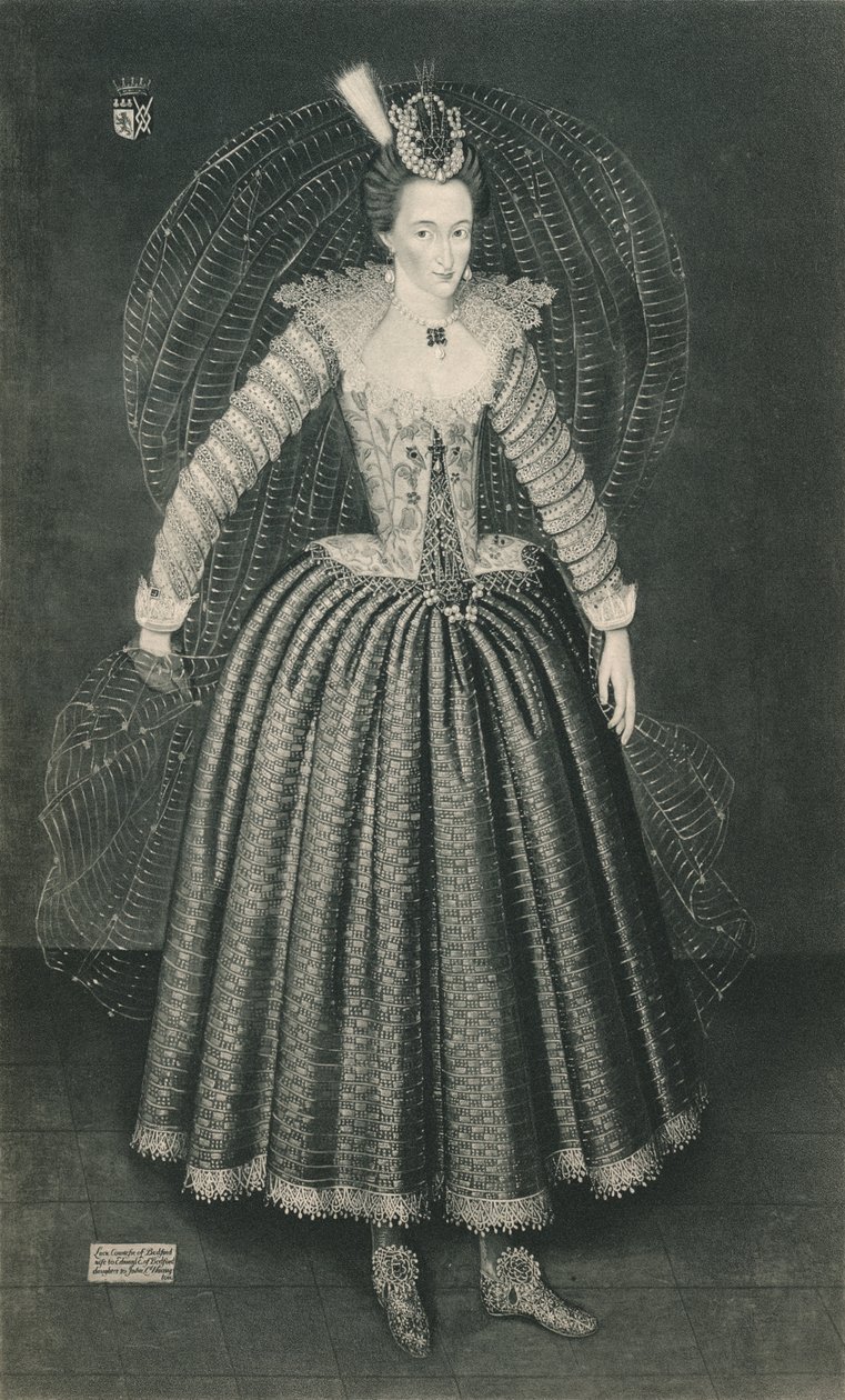 Lucy Harrington, grevinne av Bedford, 1500-tallet 1904 av Marcus Garret Gheeraerts the Younger