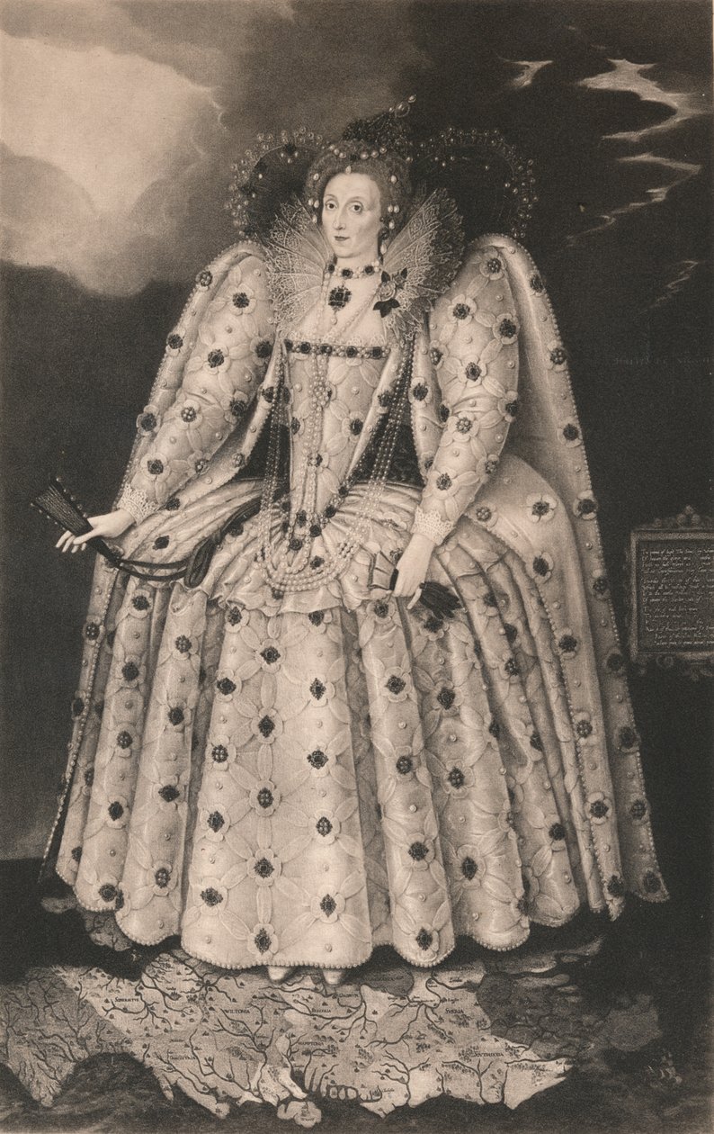 Dronning Elizabeth, 1592, 1904 av Marcus Garret Gheeraerts the Younger