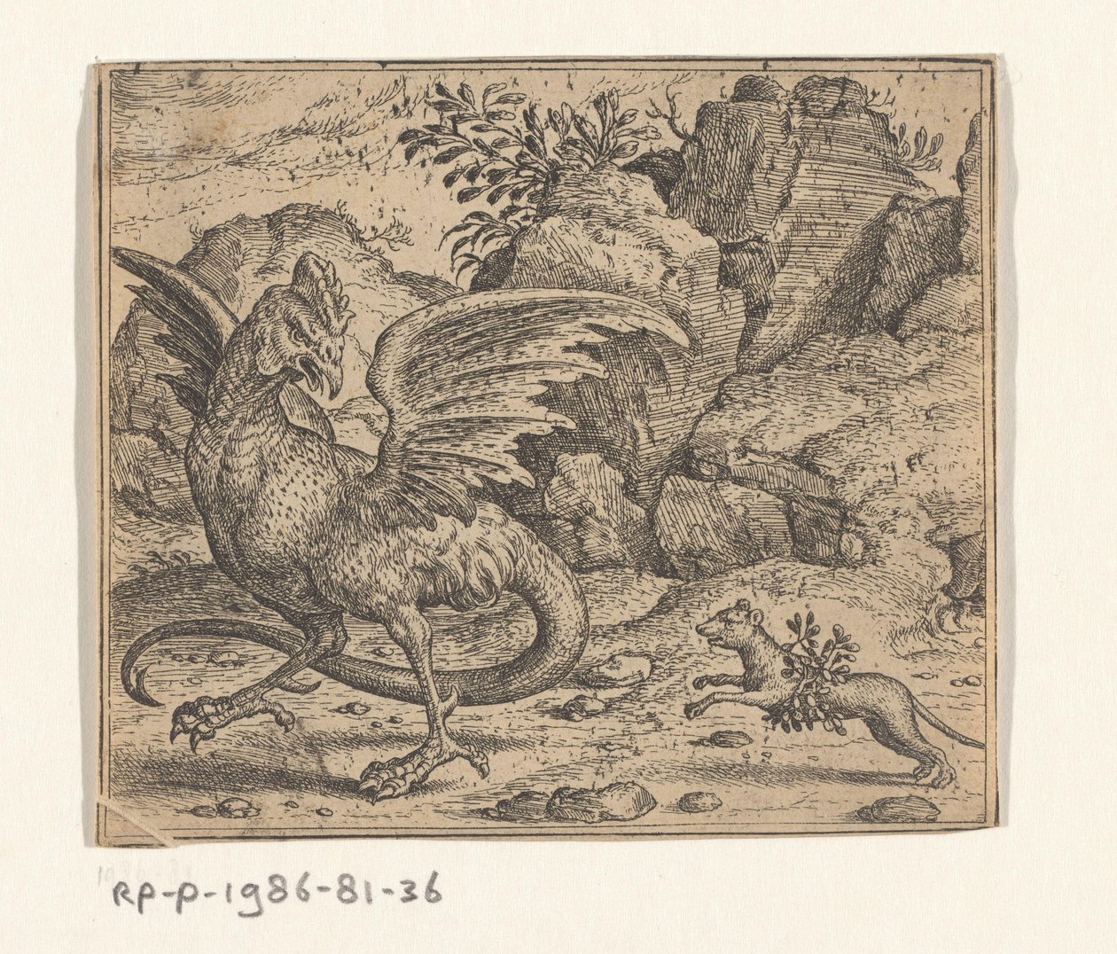 Fabel om basilisken og veslen av Marcus Gheeraerts (I)