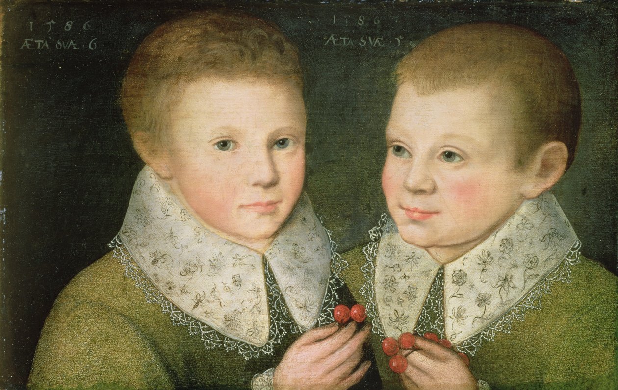 Portrett av to brødre, 1586 av Marcus Gheeraerts