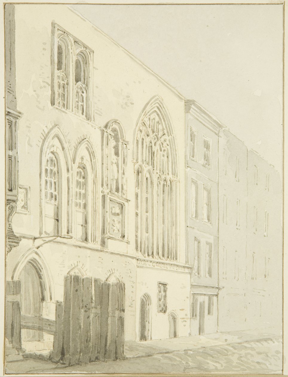 The Old Guildhall (blyant og akvarell på papir) av Marcus H. Homes