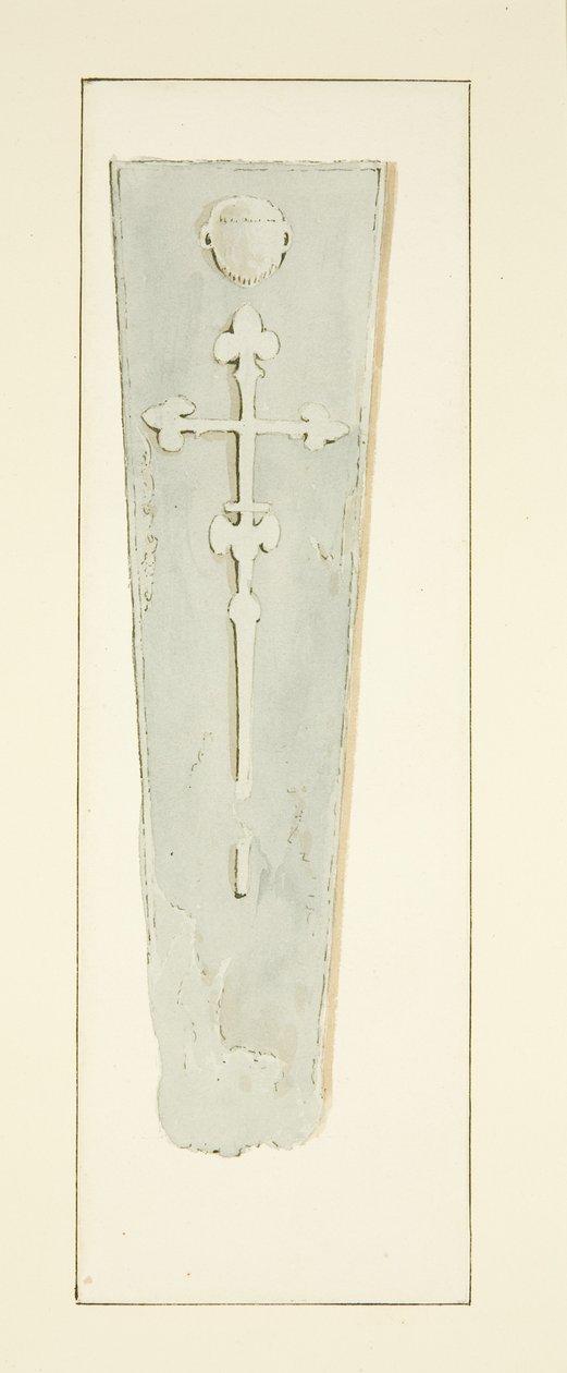 Tomb of Abbed David 4th, i Bristol Cathedral (blyant og akvarell på papir) av Marcus H. Homes