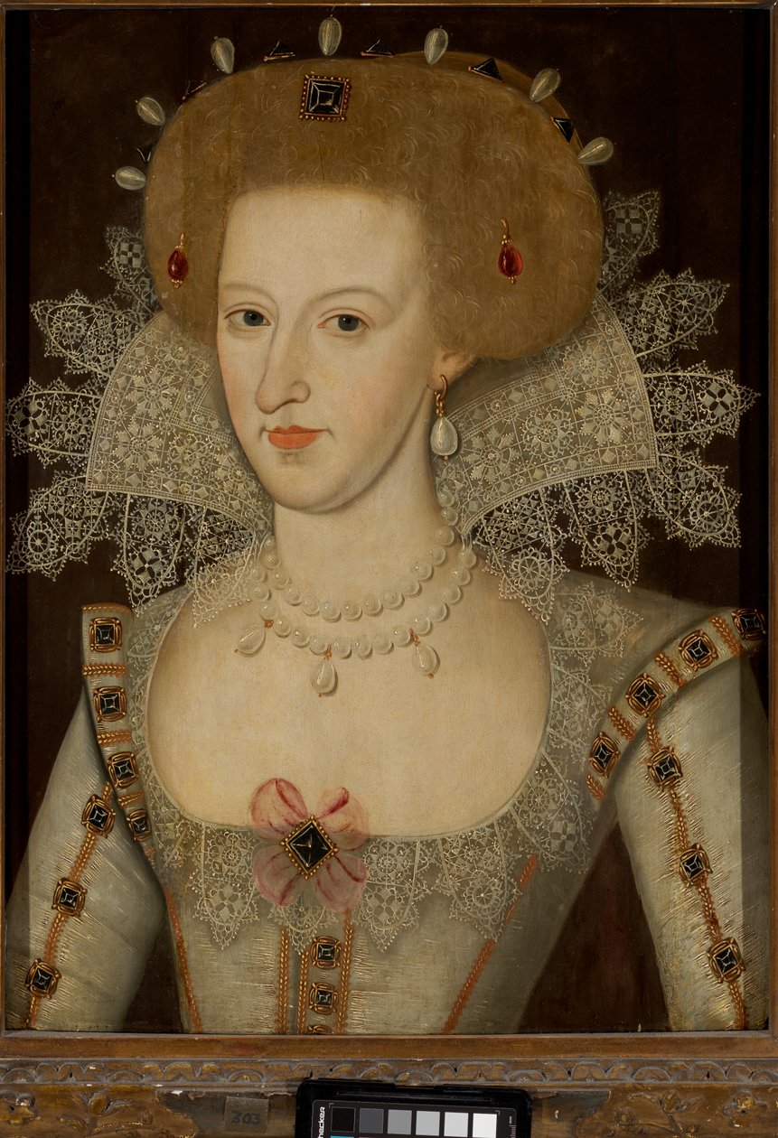 Anne av Danmark, dronning av Jakob I og VI (1574-1619) av Marcus the Younger (circle of) Gheeraerts