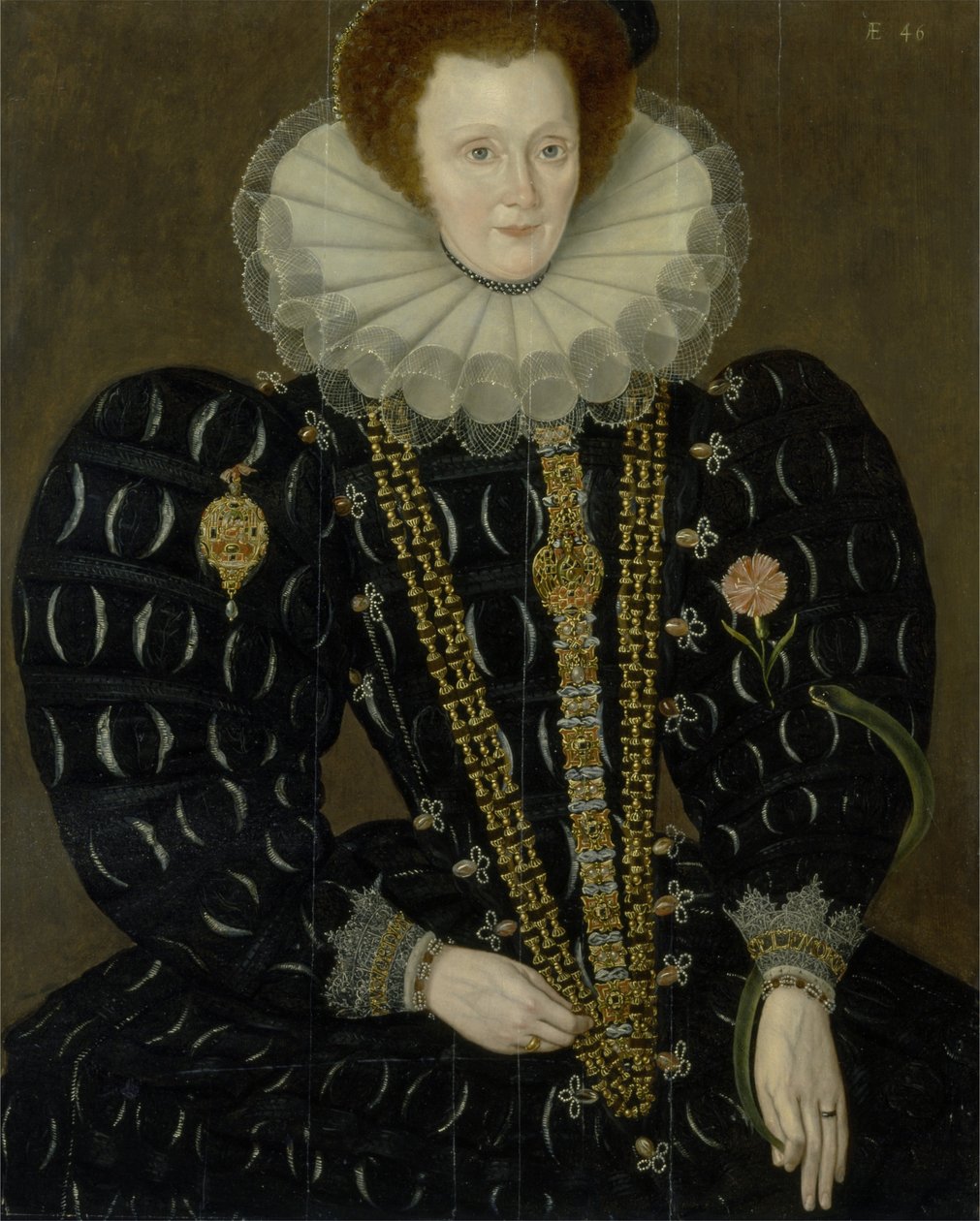 Portrett av Lady Elizabeth Knightley av Marcus the Younger Gheeraerts
