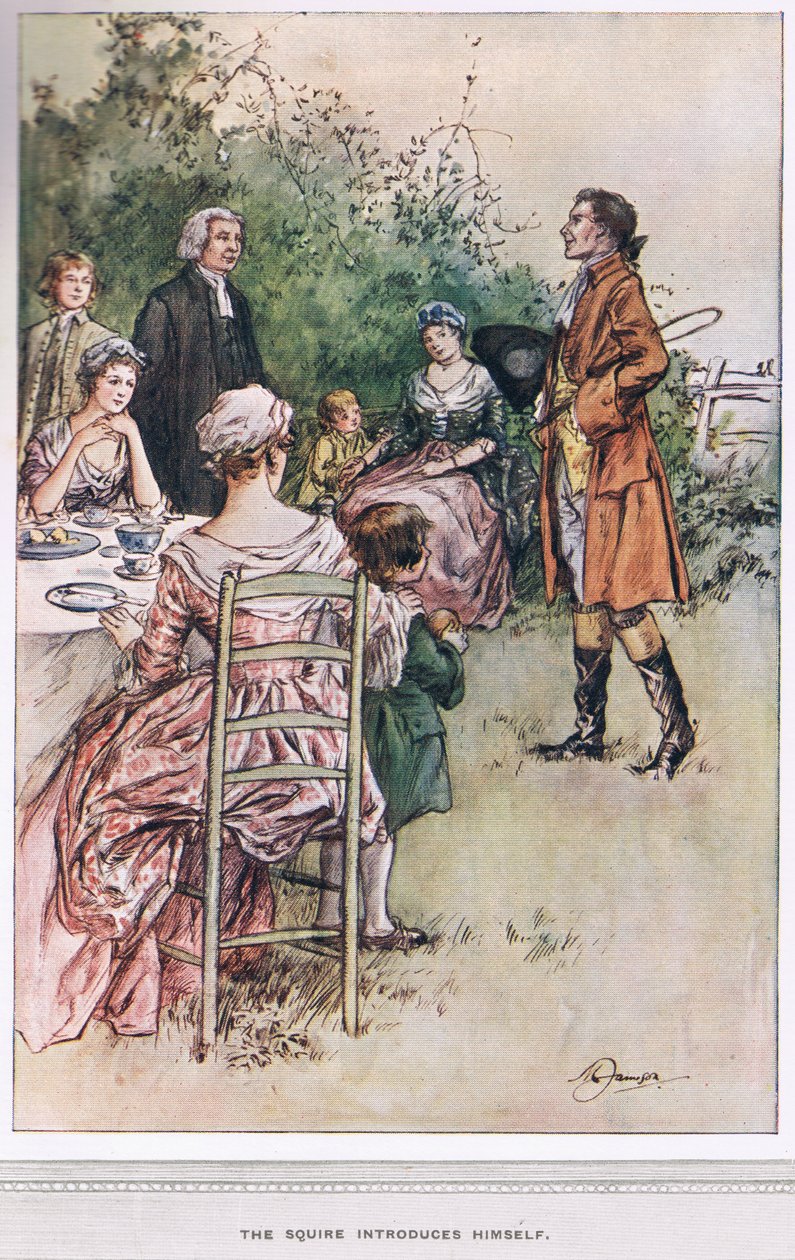 The Squire introduserer seg selv, illustrasjon fra 
