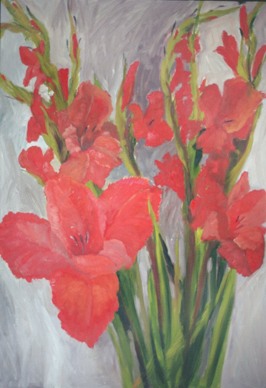 Rød Gladioli av Margaret Norris