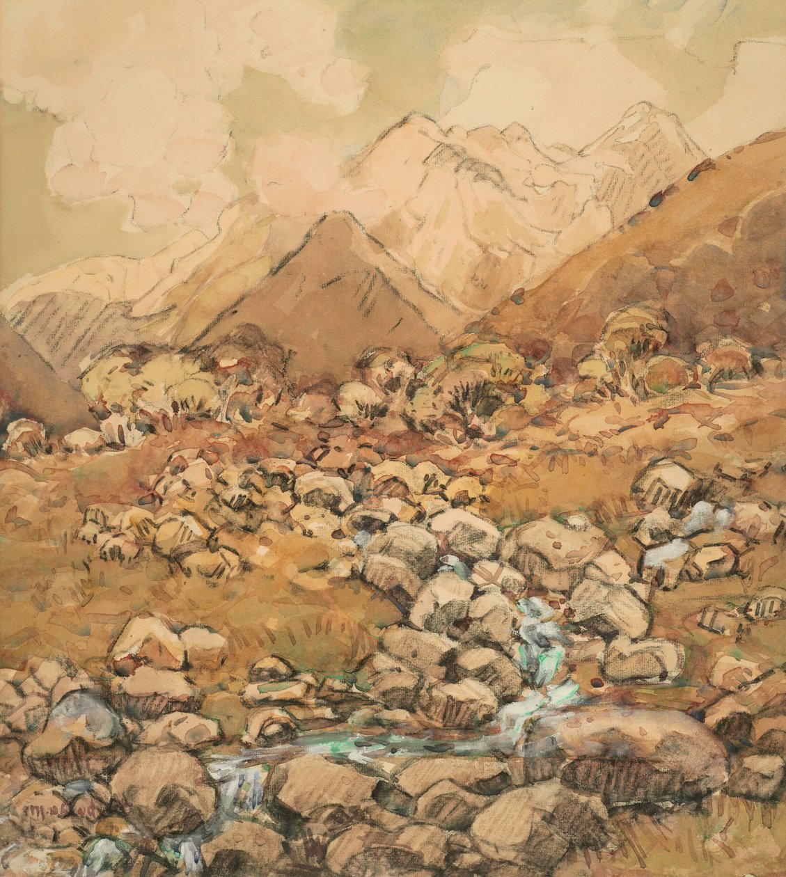 Utsikt over Mount Cook av Margaret Stoddart